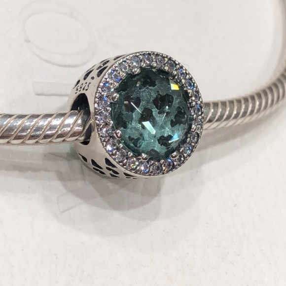 Pandora Charm 100% AUTHENTIC Glacier Hearts Blue - Picture 2 of 9